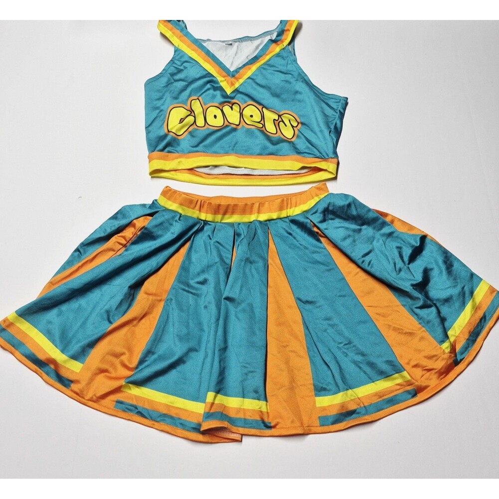 Bring It On Clovers Cheerleader Costume Set Top Skirt Size M Youth XS Adult NWOT